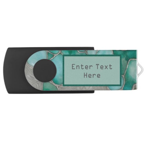 Amazonite and Silver Inspired Flash Drive 02