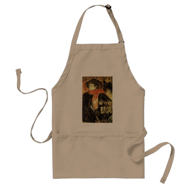 Ambassadeurs, Aristide Bruant by Toulouse Lautrec Adult Apron (Front)