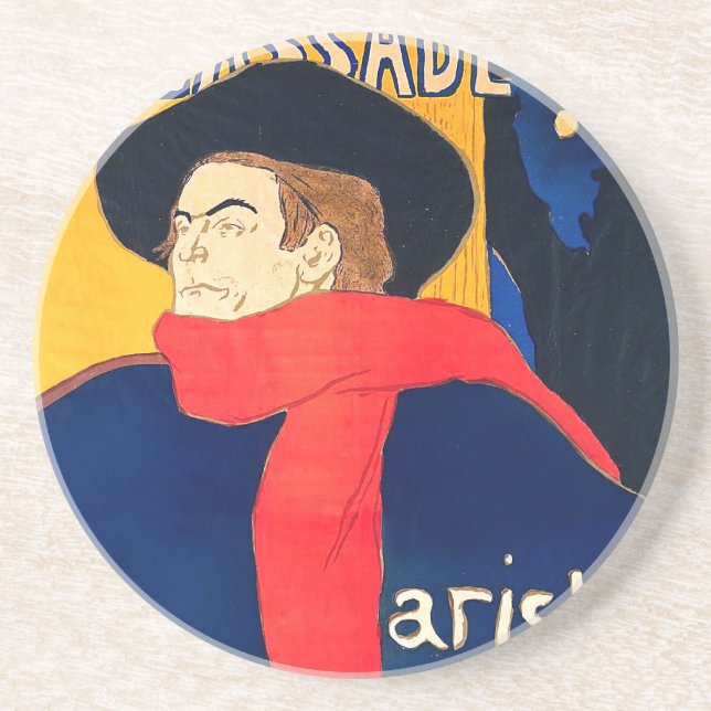 Ambassadeurs Aristide Bruant dans son Cabaret Drink Coaster (Front)