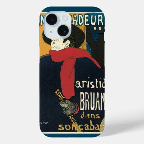 Ambassadeurs Artistide Bruant by Toulouse Lautrec iPhone 15 Case