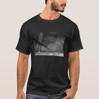 Ambassador Bridge - Detroit Michigan - Infrared T-Shirt