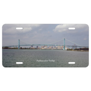 Ambassador Bridge license plate