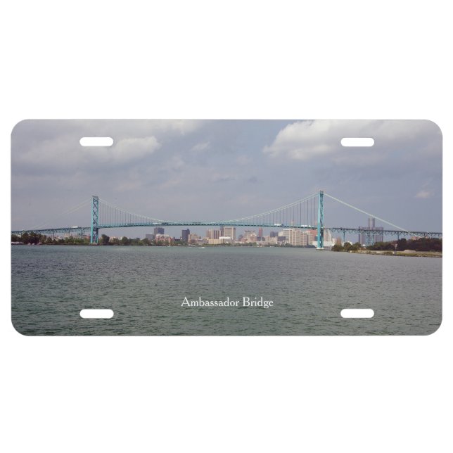 Ambassador Bridge license plate (Front)