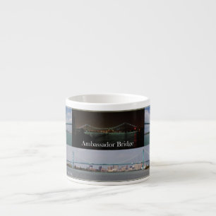 Ambassador Bridge multi pict espresso mug
