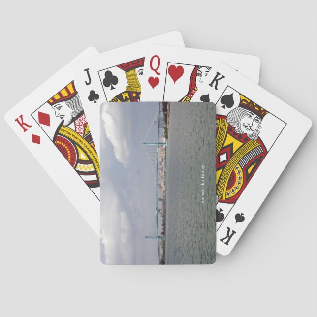 Ambassador Bridge playing cards (Back)
