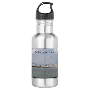 Ambassador Bridge water bottle