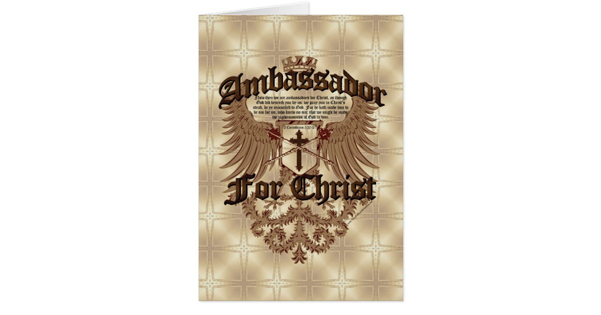 Ambassador For Christ, Corinthians Bible Verse | Zazzle.com