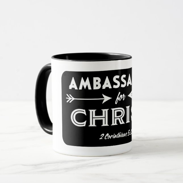 Ambassador for Christ Scripture Slogan Mug (Front Left)
