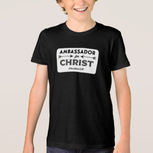Ambassador for Christ Scripture Slogan Tri-Blend Shirt