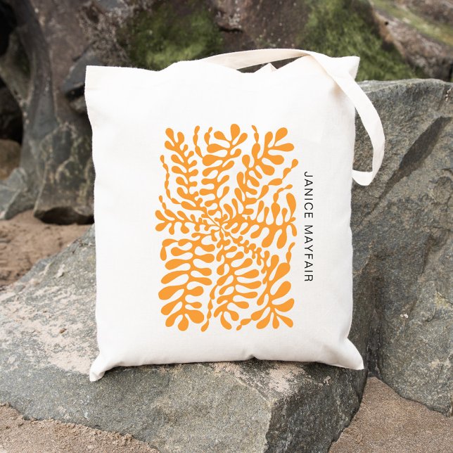 Amber Abstract Geometric Modern Art Tote Bag (Creator Uploaded)