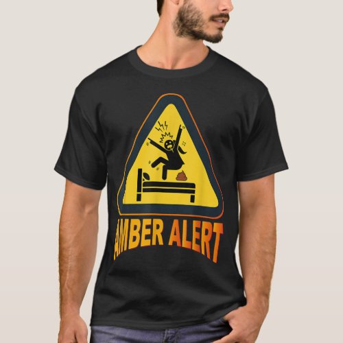 Amber Alert Meme Crazy Girl Warning T_Shirt