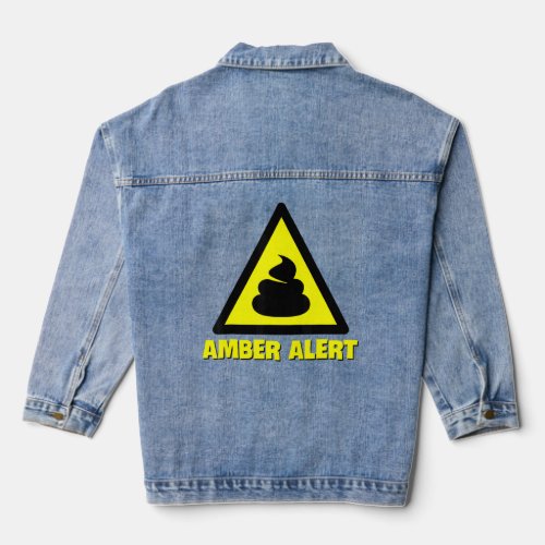 Amber Alert  Warning  Denim Jacket