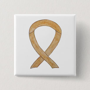 Amber Awareness Ribbon Custom Art Pins