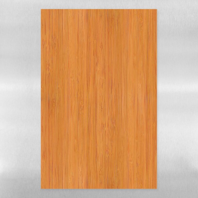 Amber Bamboo Wood Grain Look Magnetic Dry Erase Sheet (Vertical)