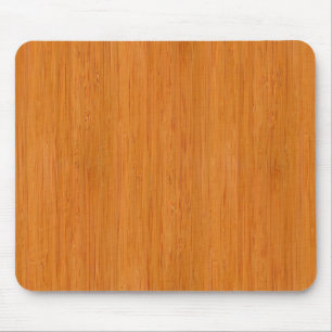 Amber Bamboo Wood Grain Look Mouse Pad