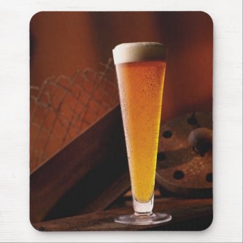 Amber Beer Mousepad by lifethroughalens at Zazzle