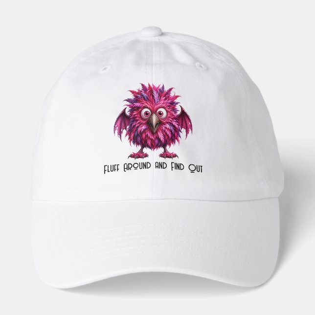 Amber - Big-Eyed Feathered Menace  Hat (Front)