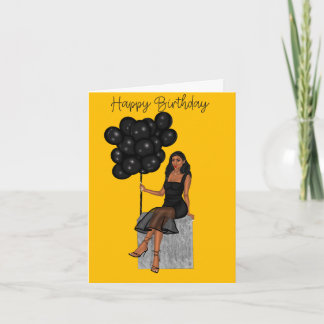 Amber Birthday Card