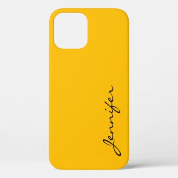 Amber Color Background Iphone 12 Pro Case by NhanNgo at Zazzle