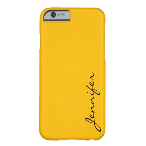 Amber color background barely there iPhone 6 case