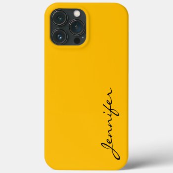 Amber Color Background Iphone 13 Pro Max Case by NhanNgo at Zazzle