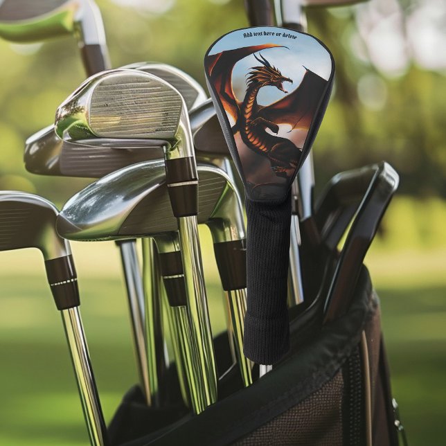 Amber Dragon Fantasy Golf Head Cover (Creator Uploaded)