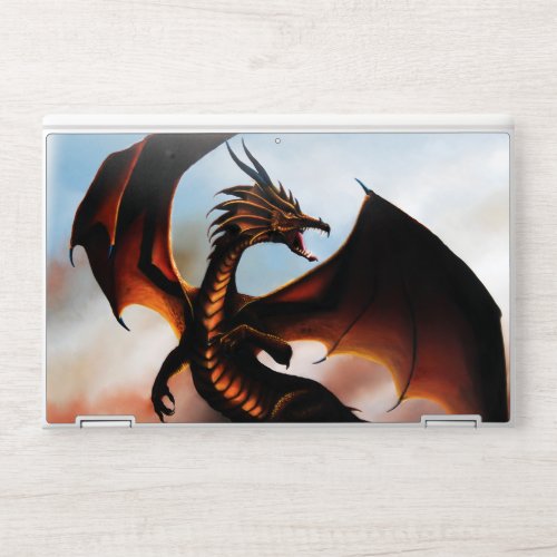 Amber Dragon Fantasy HP Laptop Skin