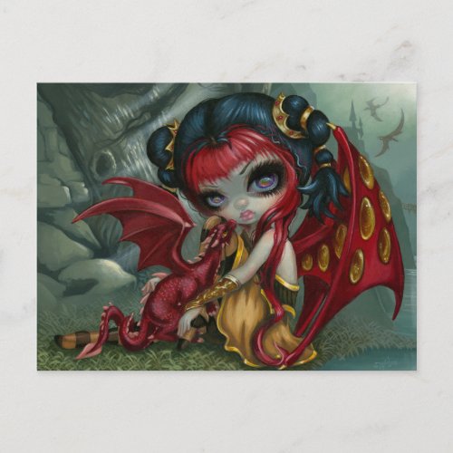 Amber Dragonling Postcard