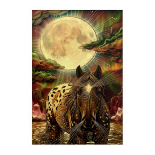 Amber Equine Aura Acrylic Print