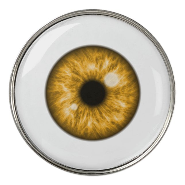 Amber Eye Funny Golf Ball Marker (Front)