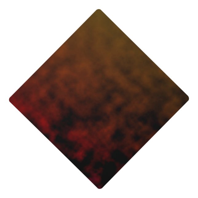 Amber Fade Graduation Cap Topper (Front)