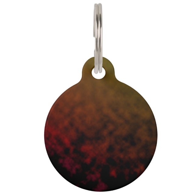 Amber Fade Pet ID Tag (Front)