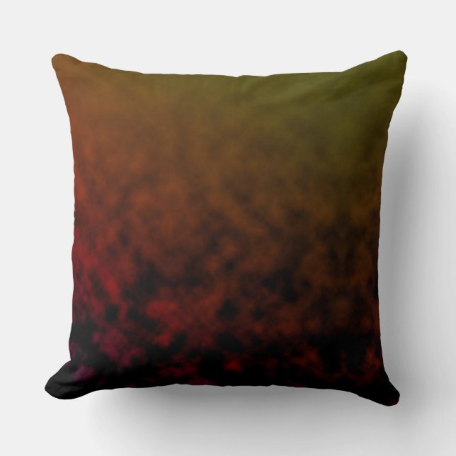 Amber Fade Throw Pillow (Front)