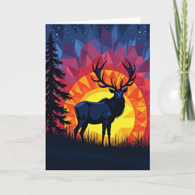Amber Fathers Day Stag Card (Front)