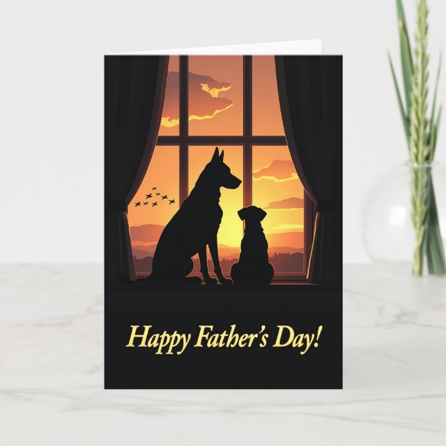 Amber Fathers Day Window Card (Front)