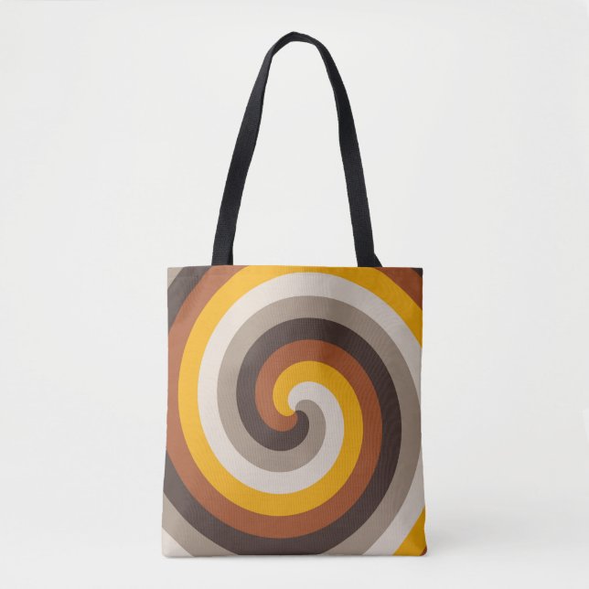 Amber Flame Spiral Tote Bag (Front)
