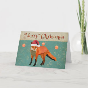 Amber Fox Christmas Card