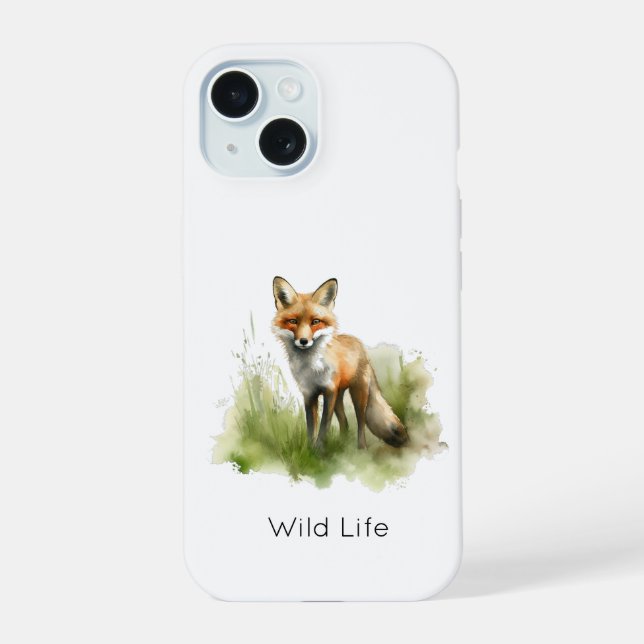 Amber Gaze: Meadow Fox, custom Iphone Case (Back)