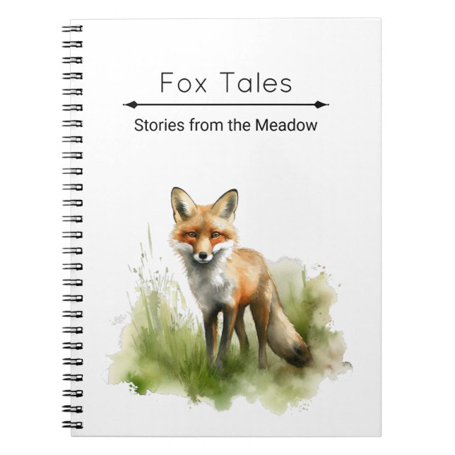 Amber Gaze: Meadow Fox, custom Notebook (Front)