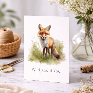 Amber Gaze: Meadow Fox, custom Thank You Card
