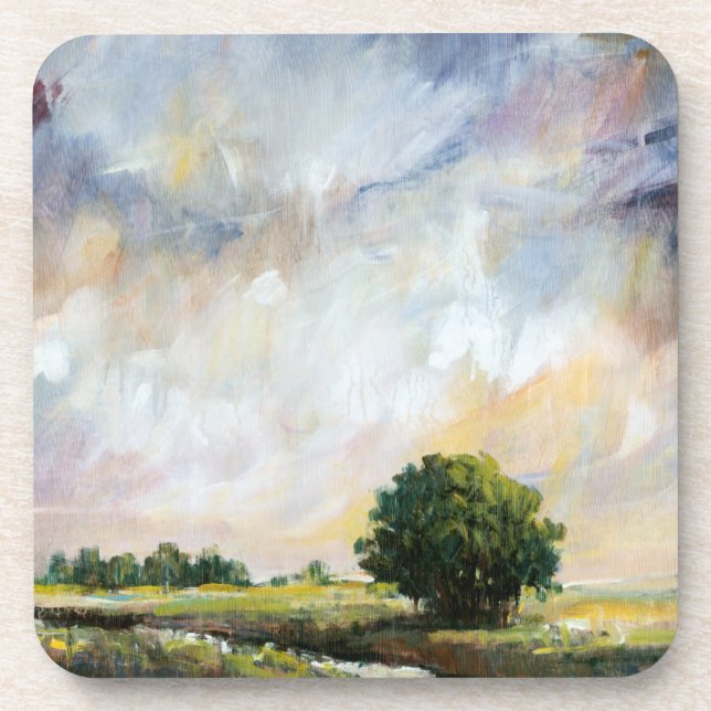 Amber Glow II Beverage Coaster (Front)