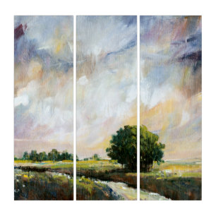 Amber Glow II Triptych
