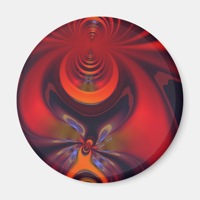 Amber Goddess – Orange and Gold Passion Magnet (Front)