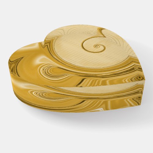 Amber Gold Style Paperweight