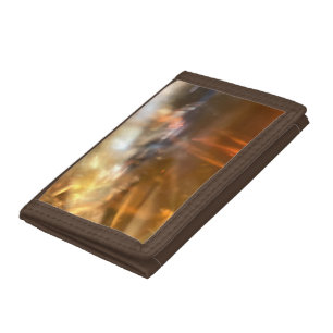Amber + Gold Tri-fold Wallet