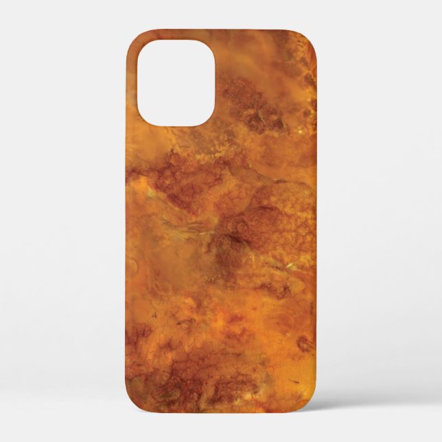 Amber Golden brown marble Case-Mate iPhone Case (Back)