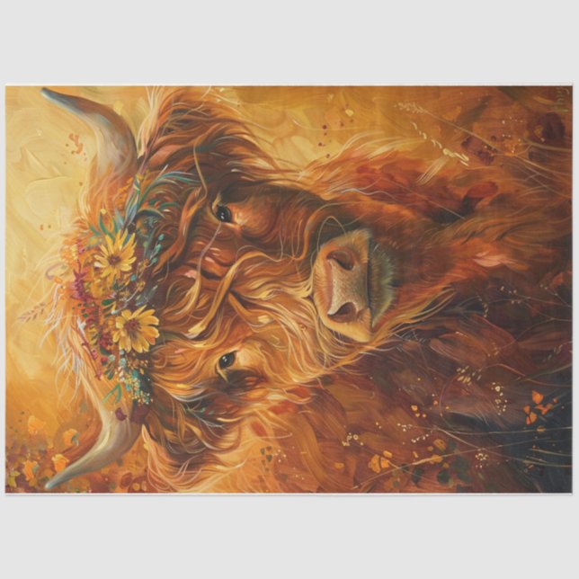 Amber Highlander Tissue Paper (Front)