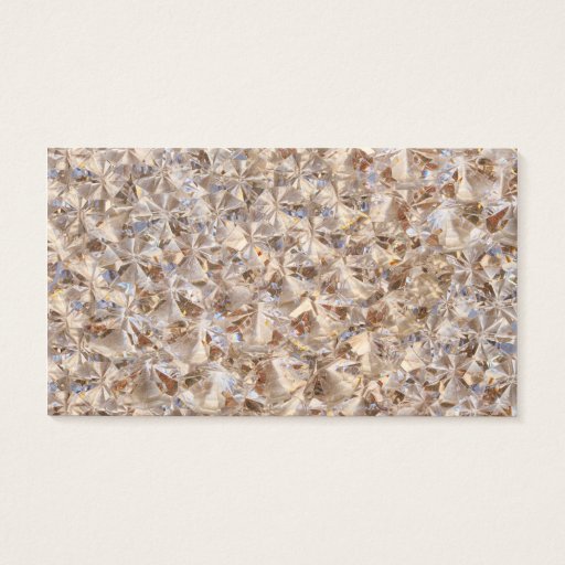 Customizable Ice Amber Diamond Crystals Glitter Bling Business Cards