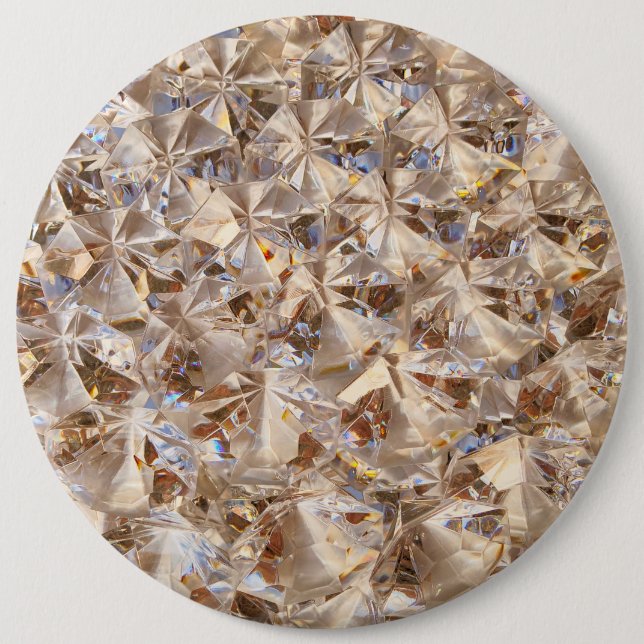 Amber Ice Style Pinback Button (Front)