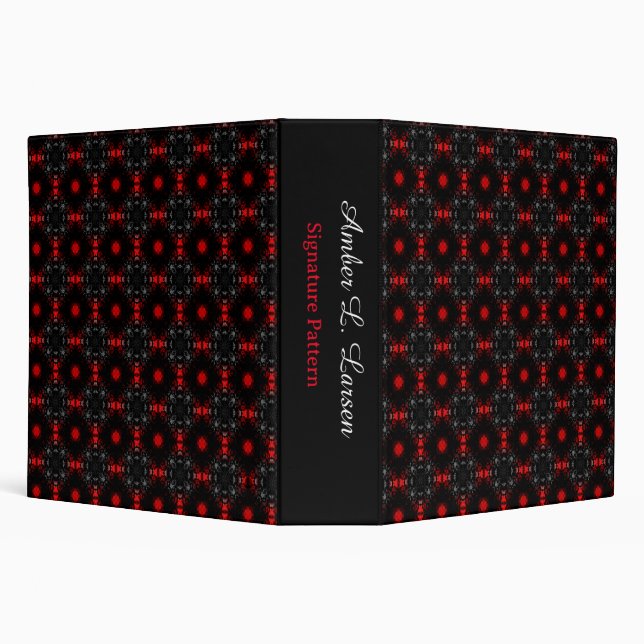 Amber L. Larsen Signature Patterned Binder (Background)